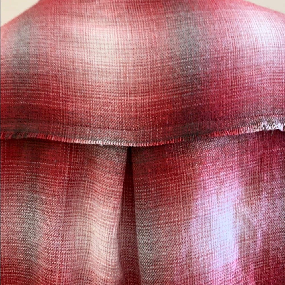 POL plaid button down top - Picture 3 of 5